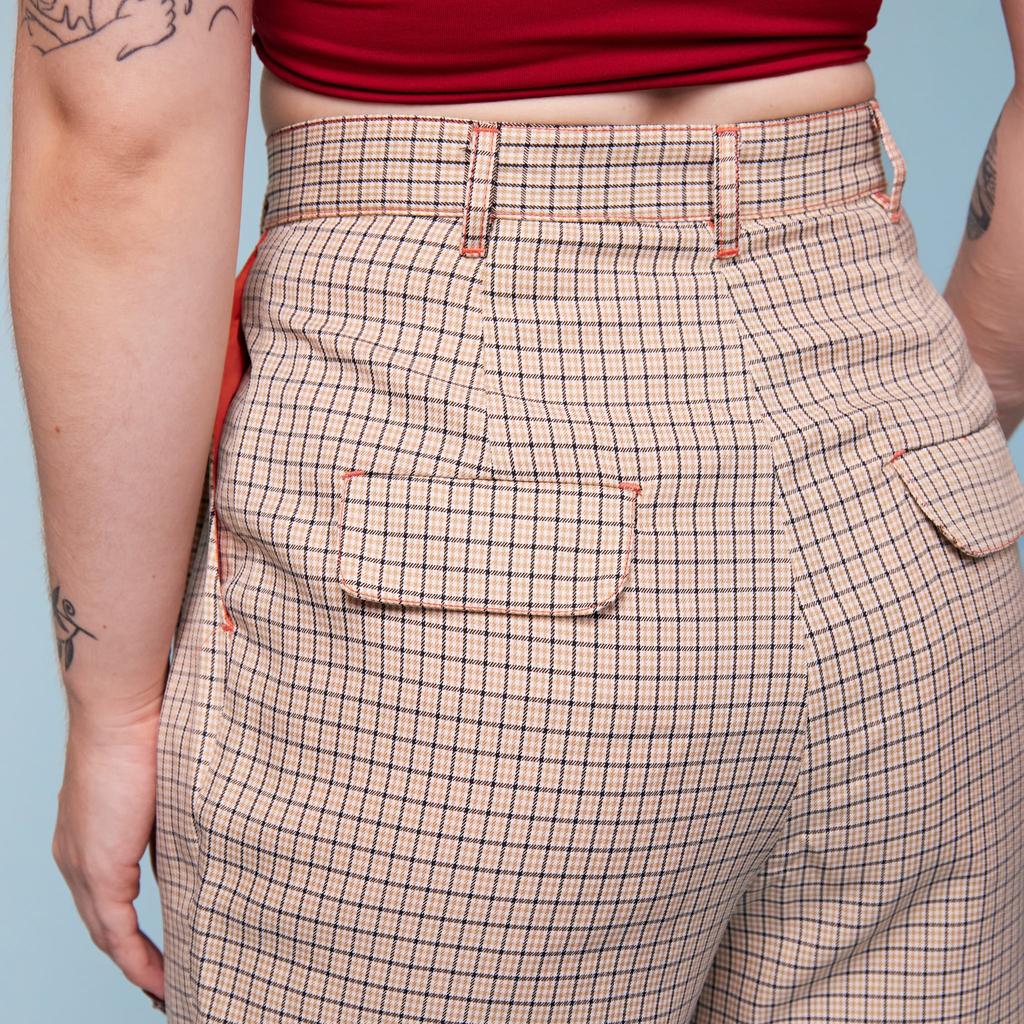 Trans Masc Suit Pants - close up