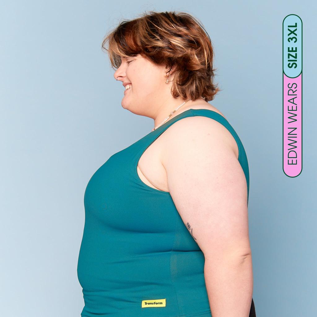 Edwin wearing 3XL Swim Binder Tank