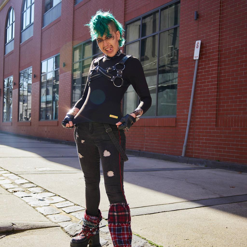 Roxy styling our long sleeve compression shirt made from premium, breathable compression fabric - front view